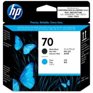 Foto de cabezal HP C9404A matte black cyan original vista frontal
