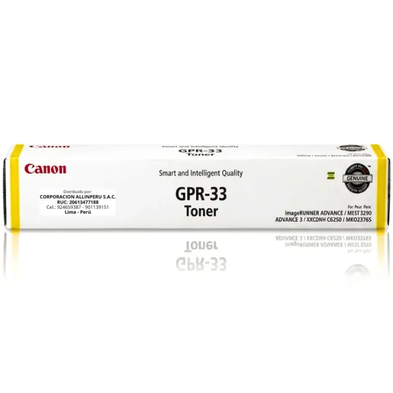 Toner Canon GPR-33 yellow original para ImageRUNNER ADVANCE C7065 C7055