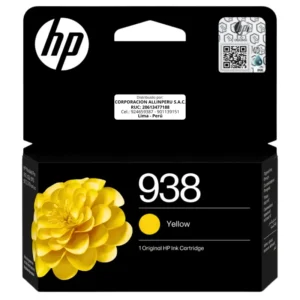 Cartucho tinta amarillo HP 938 4S6X5PL empaque original sellado