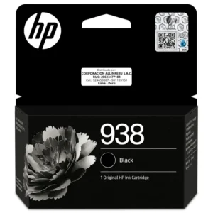 Cartucho tinta negro HP 938 4S6X8PL empaque original sellado