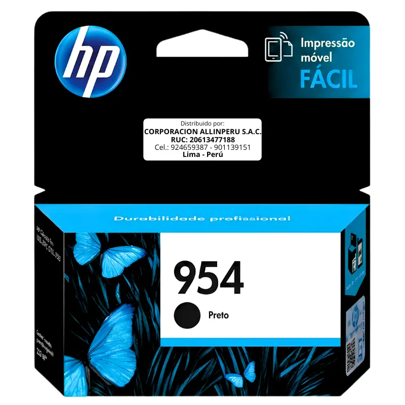 Cartucho de tinta HP 954 negro L0S59AL vista frontal