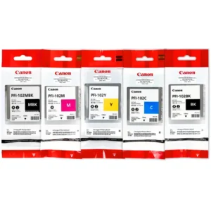 Kit Tinta Canon PFI-102 para iPF500, iPF510, iPF600, iPF700, iPF765