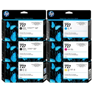 Foto de kit completo tinta HP 727 130ml 6 colores original HP