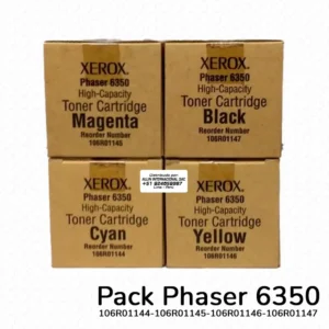 Pack de Toner Xerox Phaser 6350 Alta capacidad