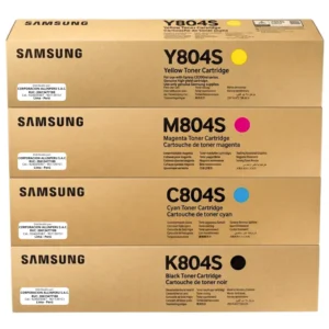 Pack 4 tóneres originales Samsung CLT-804S negro cian magenta amarillo sellados