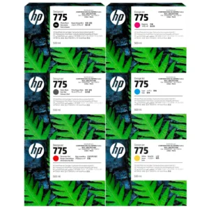 Foto de pack completo tinta hp 775 500ml seis colores DesignJet
