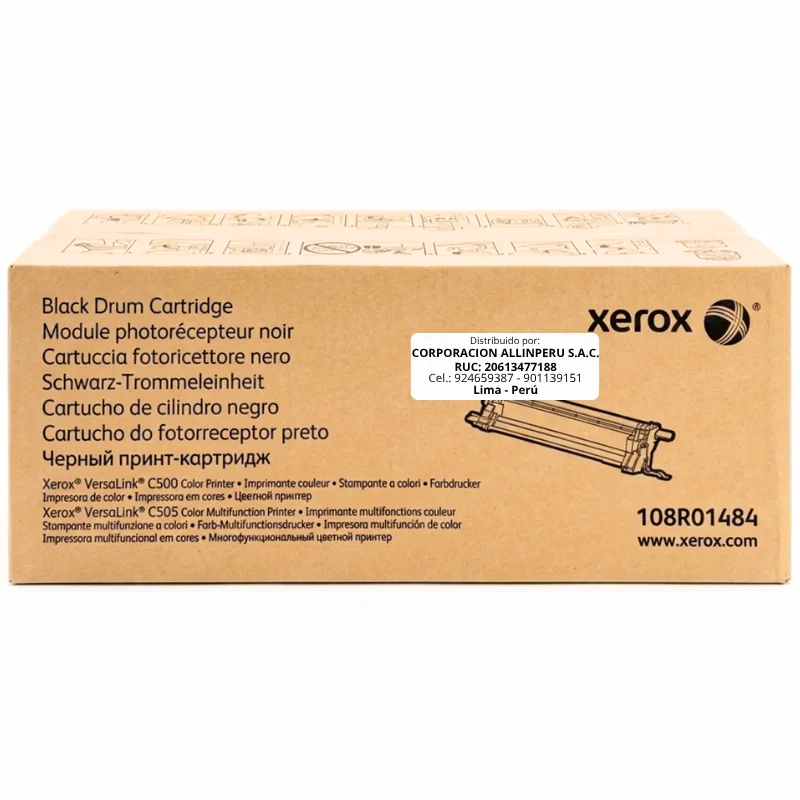 Tambor Xerox 108R01484 negro caja frontal VersaLink C500