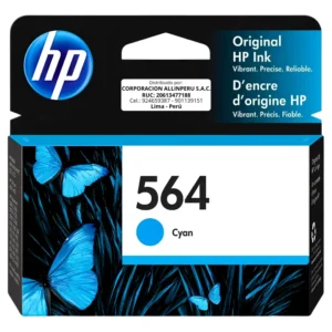 Tinta HP 564 cian CB318WL cartucho original de frente