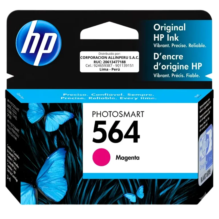 Tinta HP 564 magenta CB319WL cartucho original de frente