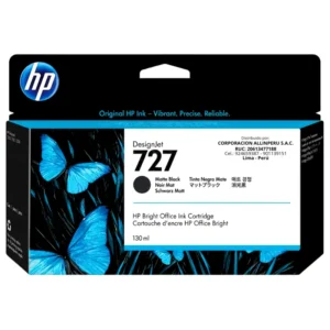 Foto de tinta HP 727 negro mate 130ml código B3P22A original