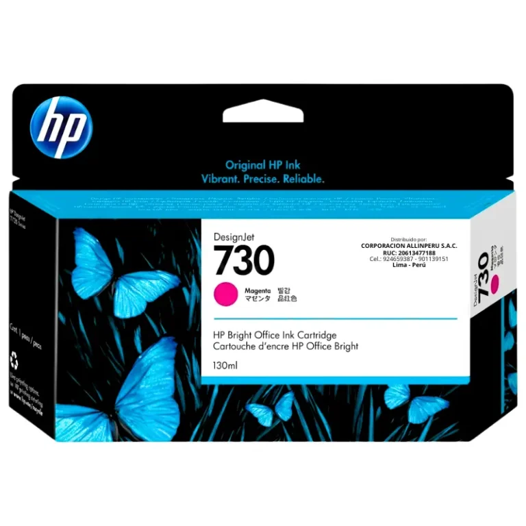 Tinta HP 730 magenta P2V63A 130ml original
