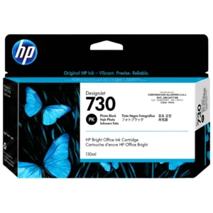Tinta HP 730 negro fotografico P2V67A 130ml original