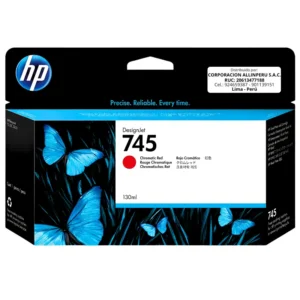 Tinta HP 745 F9K00A Chromatic Red 130ml original vista frontal