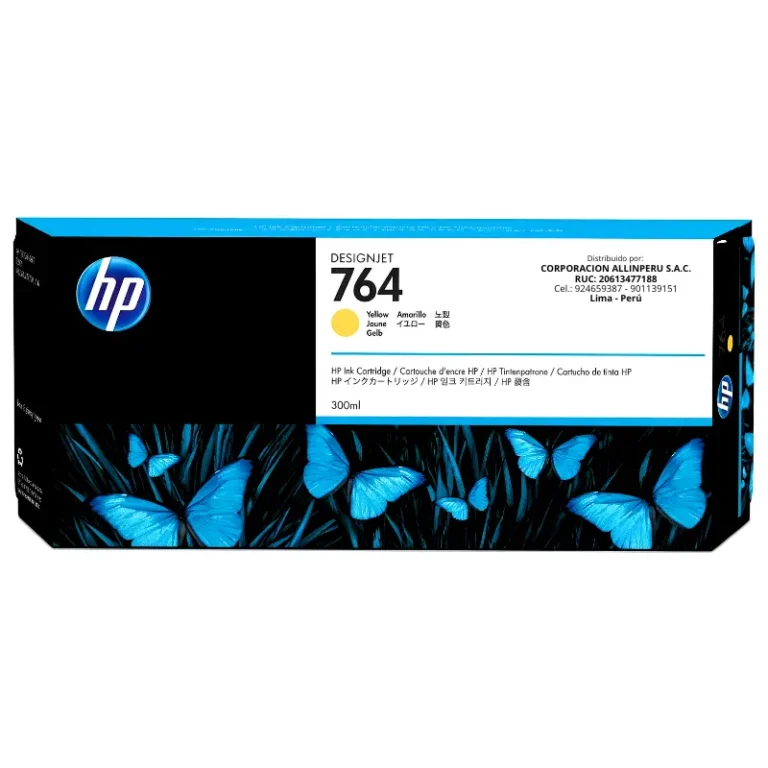 Tinta HP 764 Amarillo C1Q15A 300ml original para DesignJet T3500