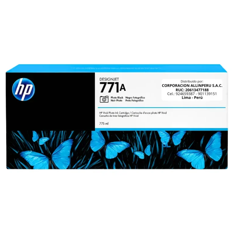 Foto de tinta HP 771A B6Y21A negro foto 775ml original