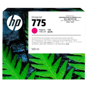 Foto de tinta hp 775 magenta 500ml código 1XB18A original
