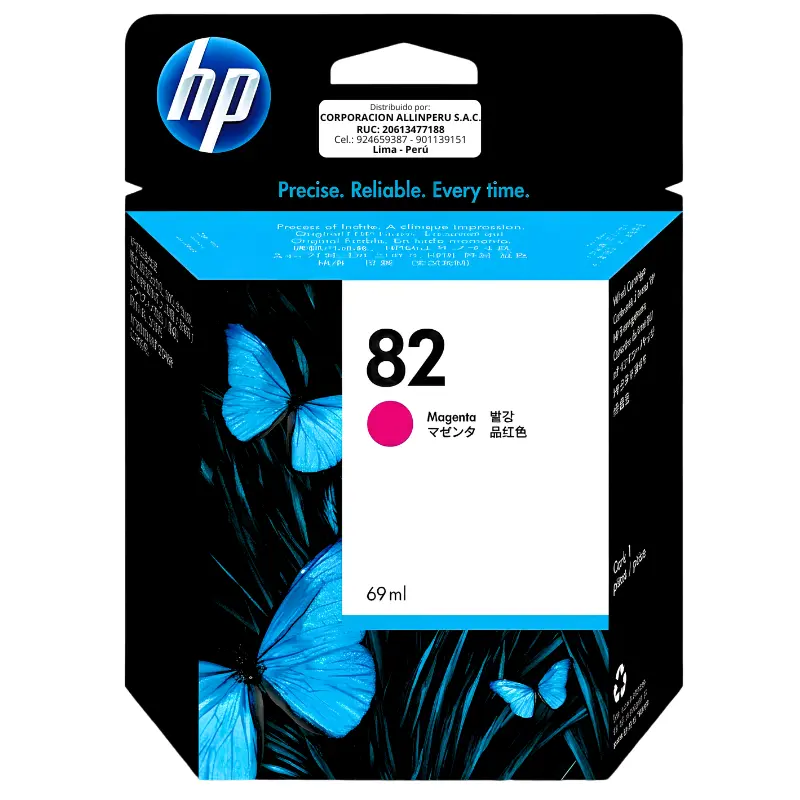 Foto de tinta HP 82 C4912A magenta 69ml original