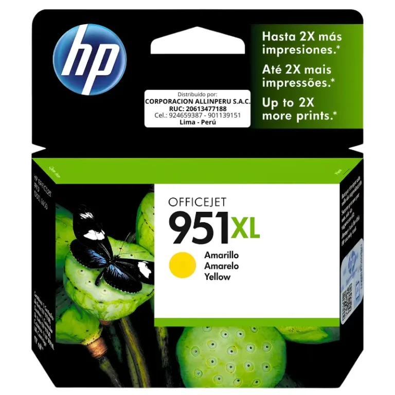 Foto de tinta HP 951XL amarillo CN048AL original sellada