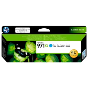 Tinta HP 971XL cyan CN626AM cartucho original de frente