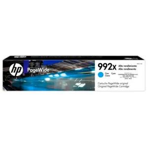 Tinta HP 992X cyan M0J91AL cartucho original frontal