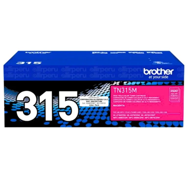 Toner Brother TN-315M Magenta 3.500 Páginas Original