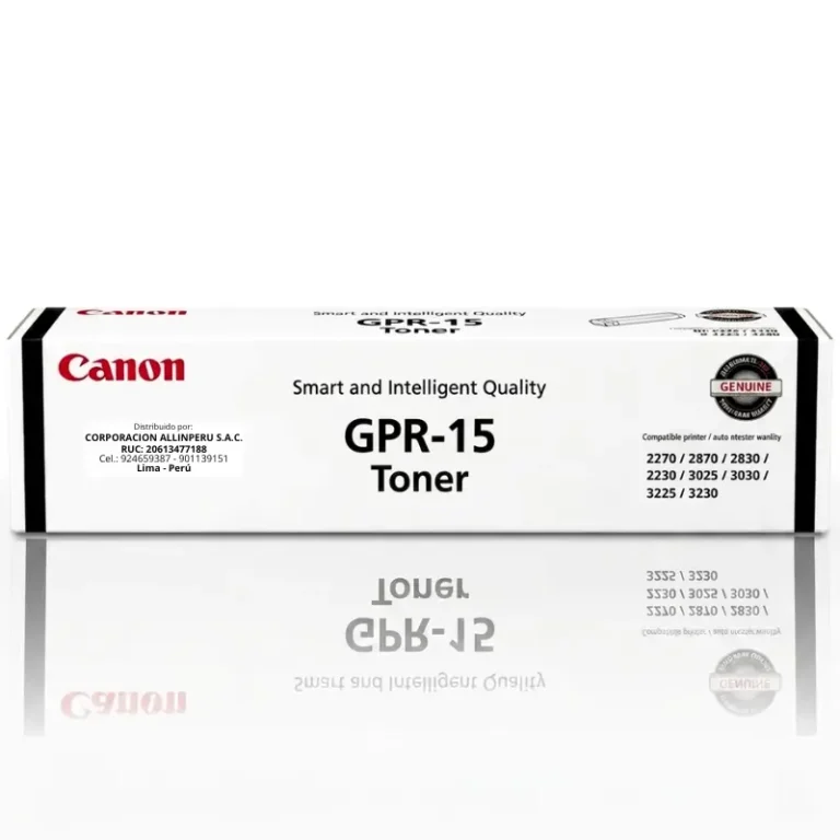Toner Canon GPR-15 Negro original sellado, vista frontal