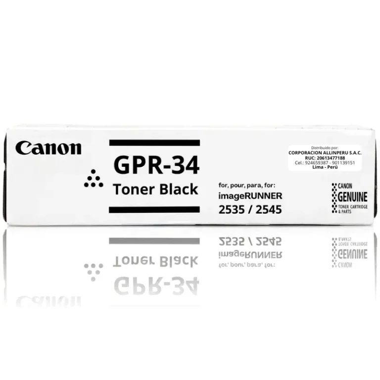 Toner Canon GPR-34 negro original para imageRUNNER iR2535 iR2545 — vista frontal