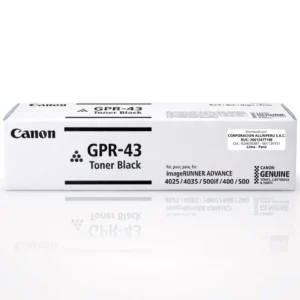 Toner Canon GPR-43 Negro original sellado para iR-ADV 4035 y 4025