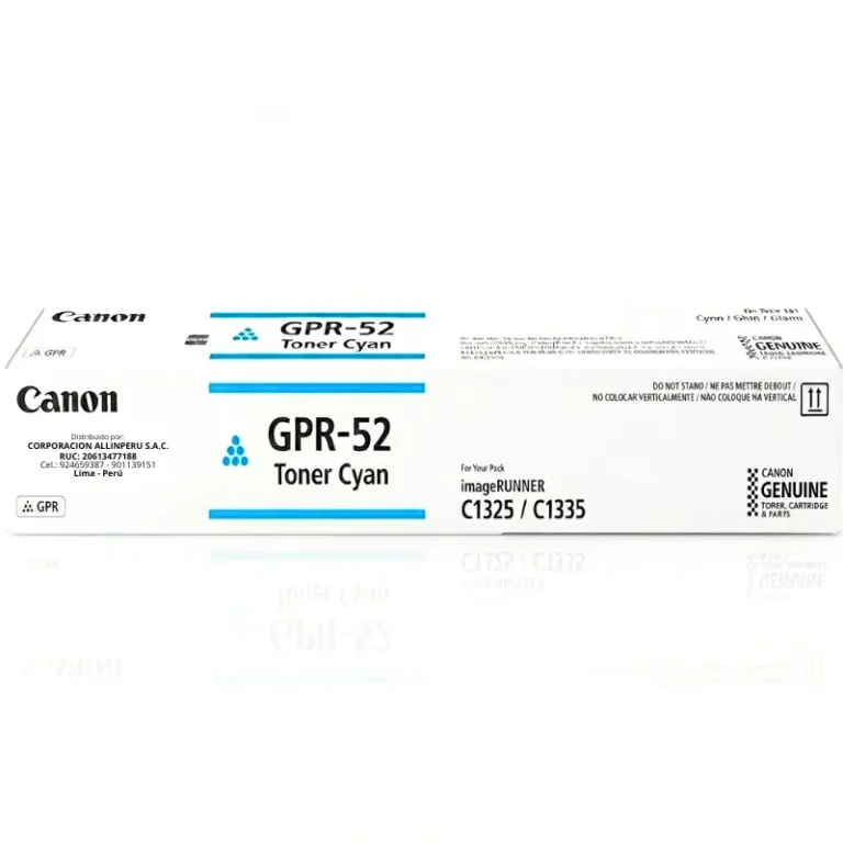 Tóner Canon GPR-52 cyan original para imageRUNNER C1335iF C1325iF