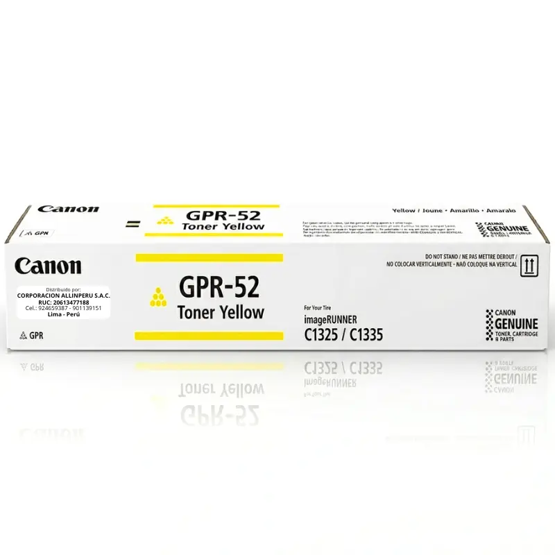 Tóner Canon GPR-52 yellow original para imageRUNNER C1335iF C1325iF