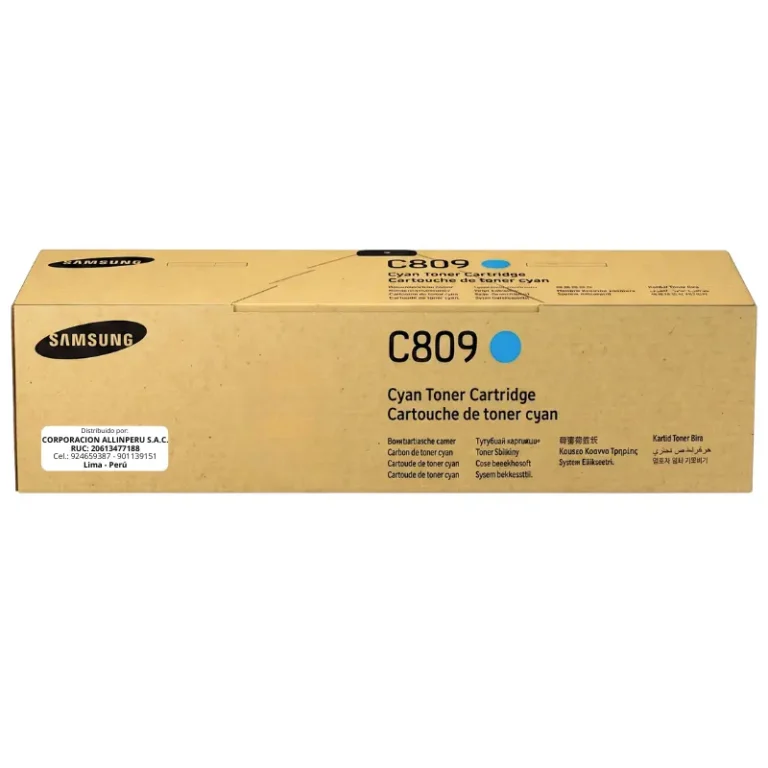 Toner Samsung CLT-C809S cyan original SS567A sellado de fábrica 15000 páginas