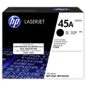 Tóner HP 45A negro Q5945A original para LaserJet 4345