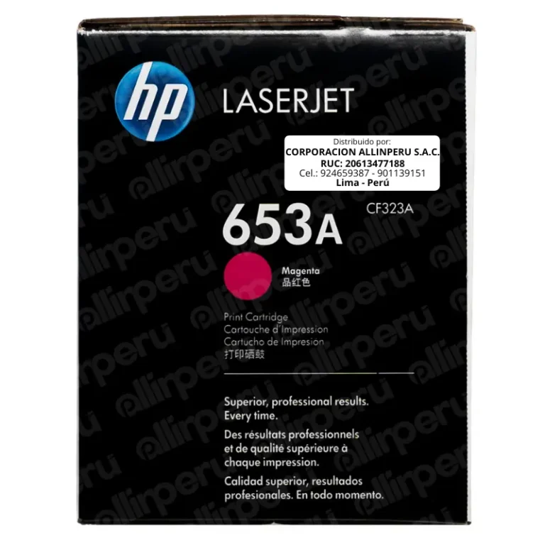 Caja sellada de fábrica del cartucho HP CF323A Magenta