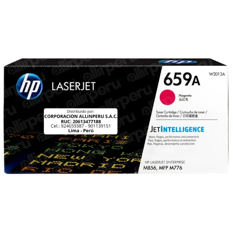 Toner HP 659A W2013A Magenta original vista frontal