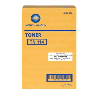 Toner Konica Minolta TN-114 Negro Bizhub 162 Original A03100H