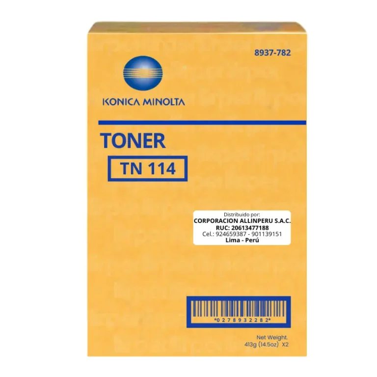 Toner Konica Minolta TN-114 Negro Bizhub 162 Original A03100H