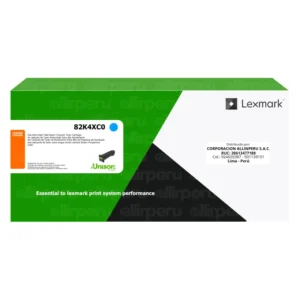 Toner Lexmark 82K4XC0 Cyan 22,000 Páginas