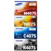 Tóner Samsung CLT-407S original sellado, vista frontal
