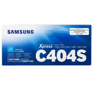 Tóner Samsung CLT-C404S cian original sellado AllinPerú