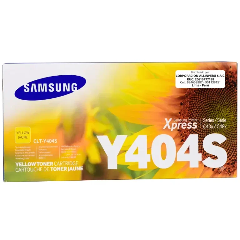 Tóner Samsung CLT-Y404S amarillo original sellado AllinPerú
