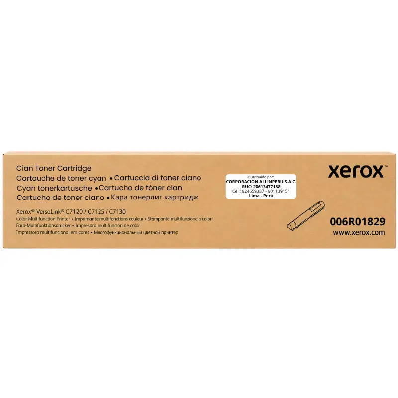 Tóner Xerox 006R01829 cian original frontal