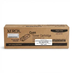Foto de toner Xerox 106R01335 cartucho original cyan para Phaser 6125