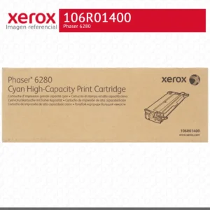Tóner Xerox 106R01400 caja empaque original cyan Phaser 6280