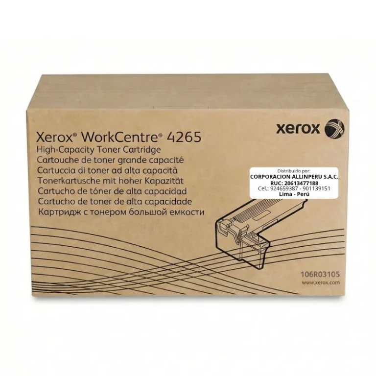 Foto de toner Xerox 106R03105 negro original caja sellada