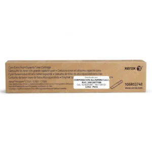 Tóner Xerox 106R03748 Cian original para impresoras VersaLink C7020 C7025 C7030