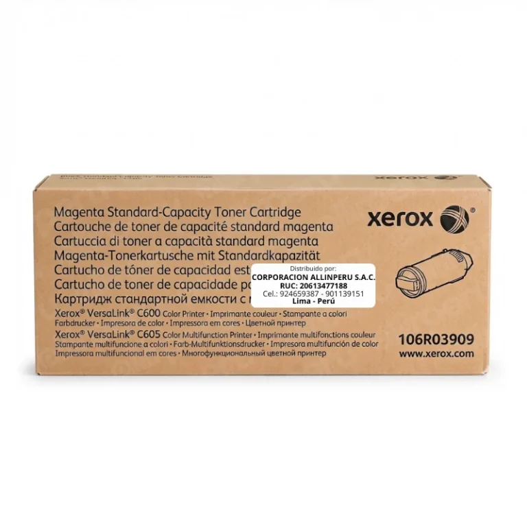 Tóner Xerox 106R03909 Magenta original caja sellada vista frontal