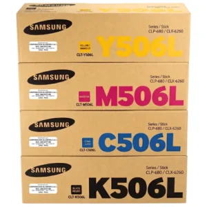 Tóneres Samsung CLT-506L color cian magenta amarillo compatibles CLP-680