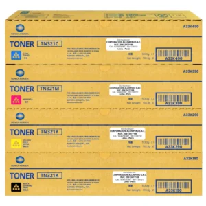 Kit de Toner Konica Minolta TN-321 Bizhub C224, C224e, C284, C284e, C364, C364e