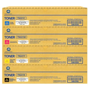 Kit de Toner Konica Minolta TN-221 para Bizhub C227, C287