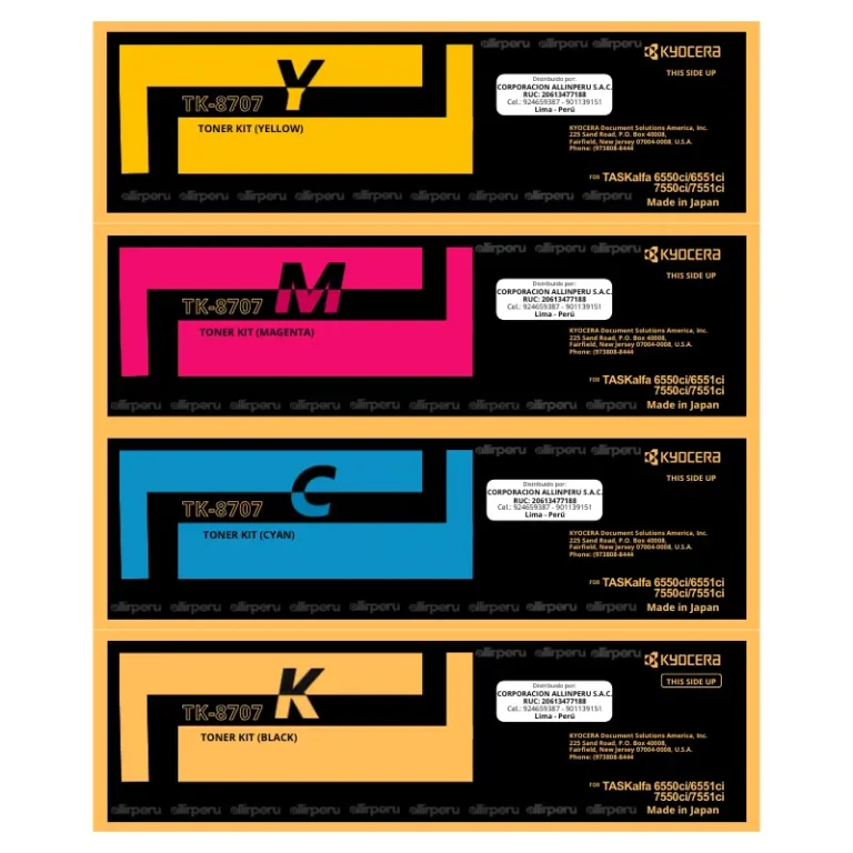 Kit de Toner Kyocera TK-8707 para TASKalfa 6550ci, 7550ci TK8707